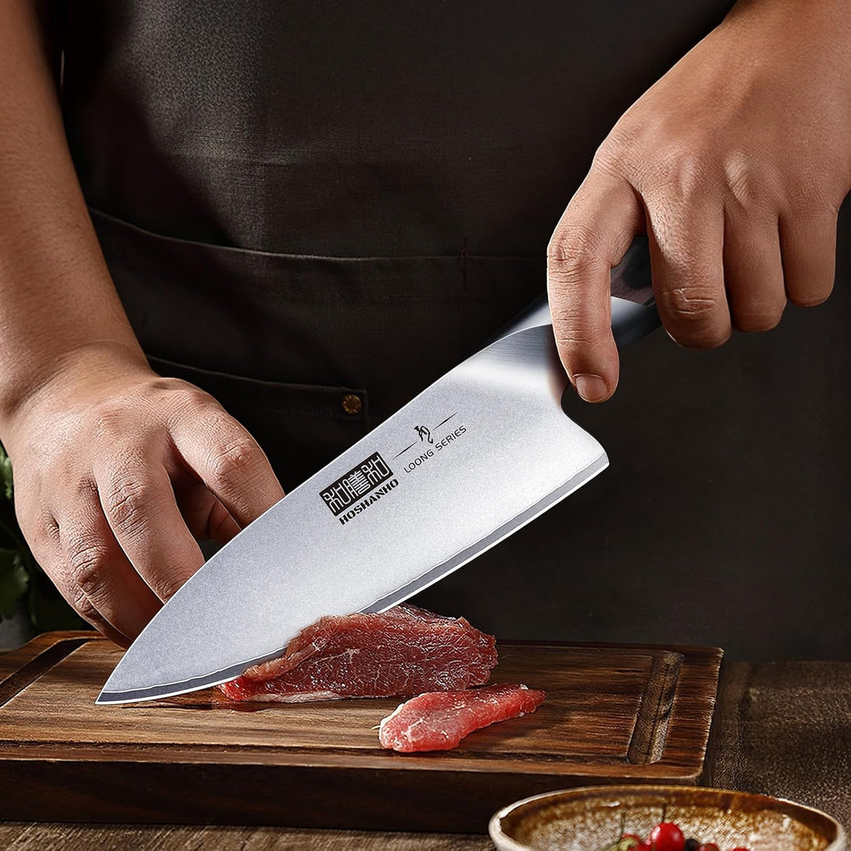 HOSHANHO Cuchillo de cocina de 6 pulgadas en acero japonés de alto...