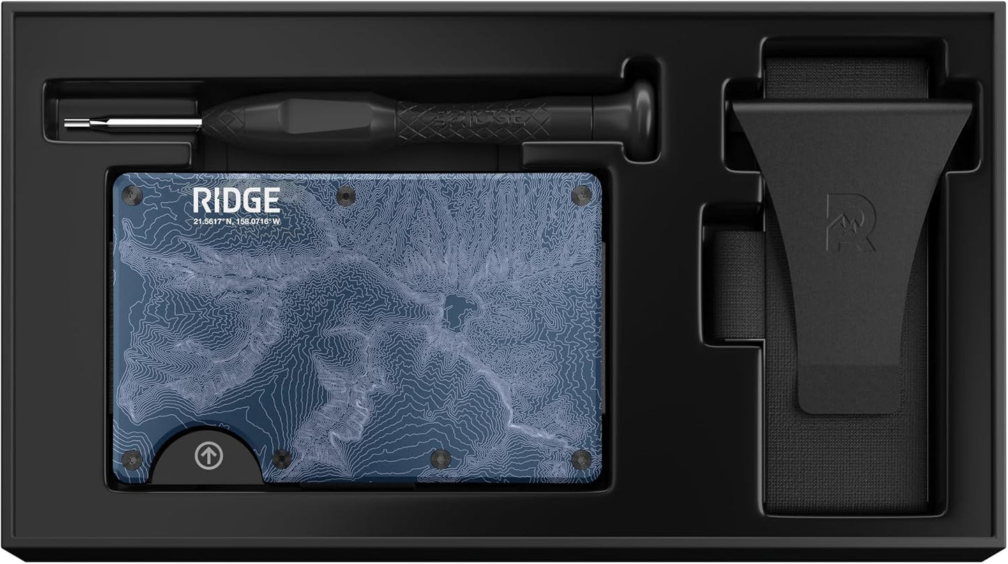 Cartera Ridge para hombres - Cartera delgada minimalista compacta y...