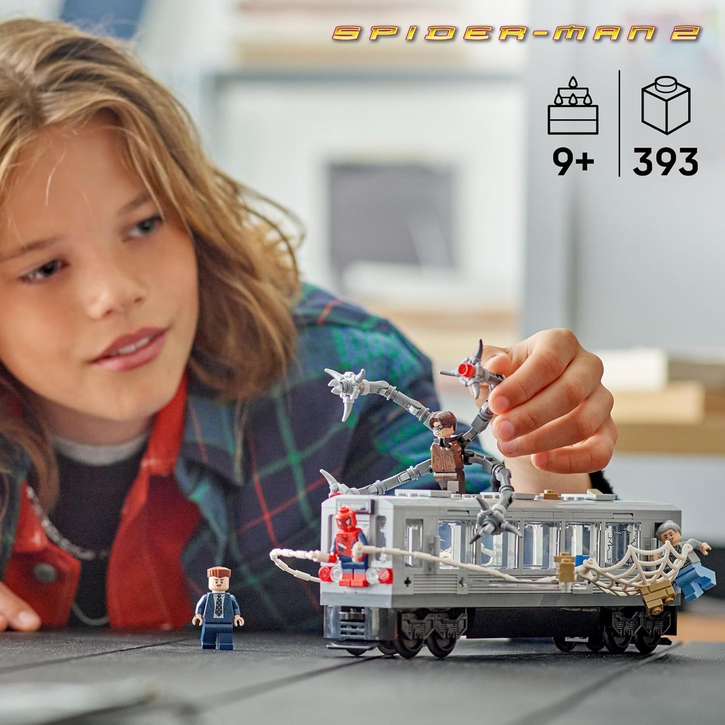 LEGO Marvel Spider-Man vs. Doc Ock Escena de Tren Subterráneo - Fig...