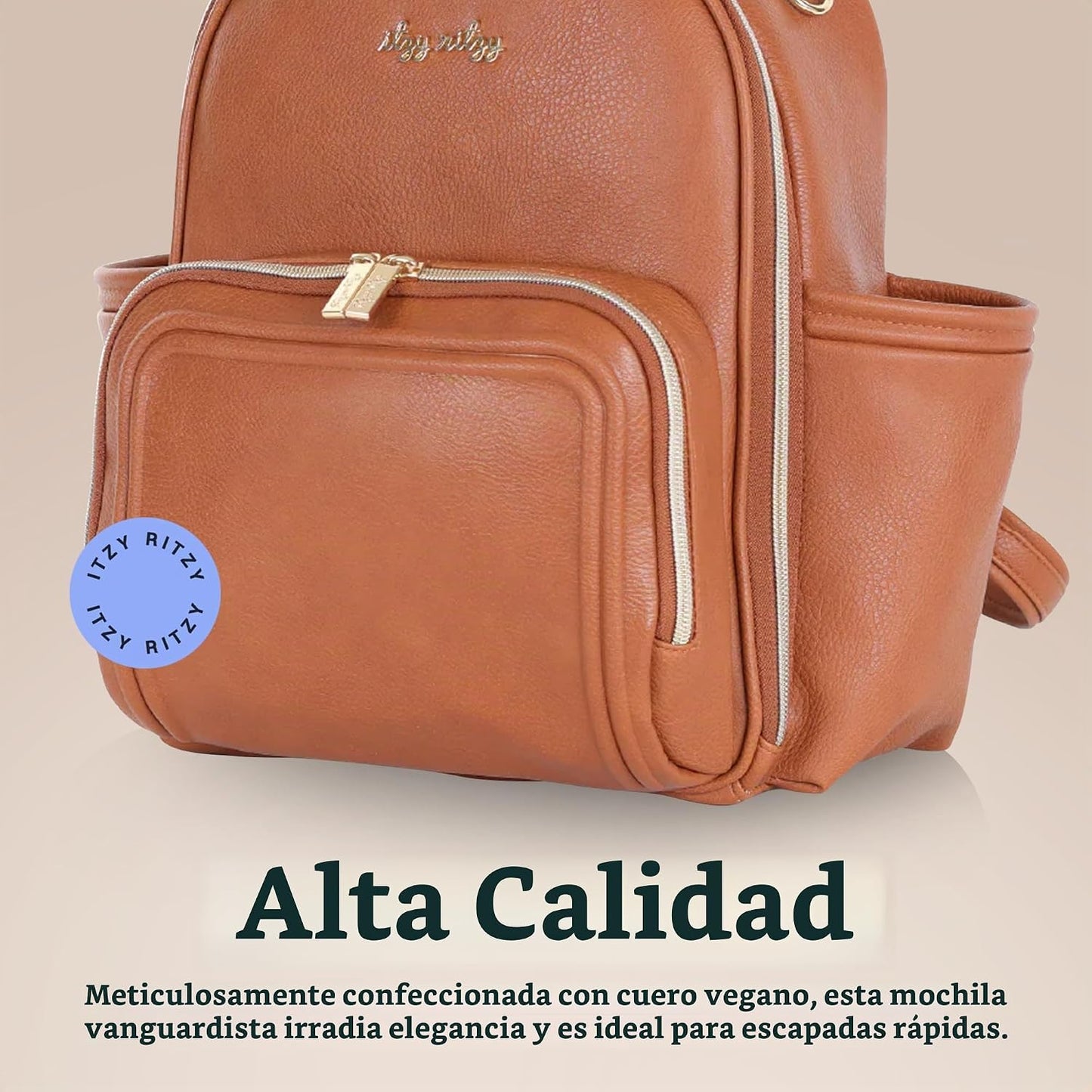 Itzy Ritzy Mini mochila para pañales - 10 bolsillos con cambiador (...