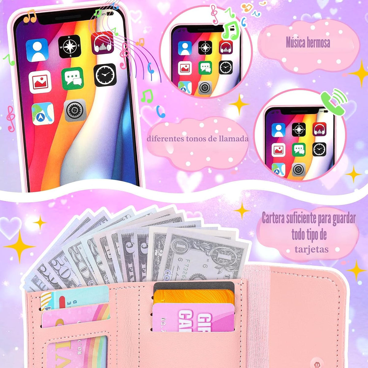 Bolsa de juego para niñas pequeñas, 34 piezas de bolsa deportiva pa...