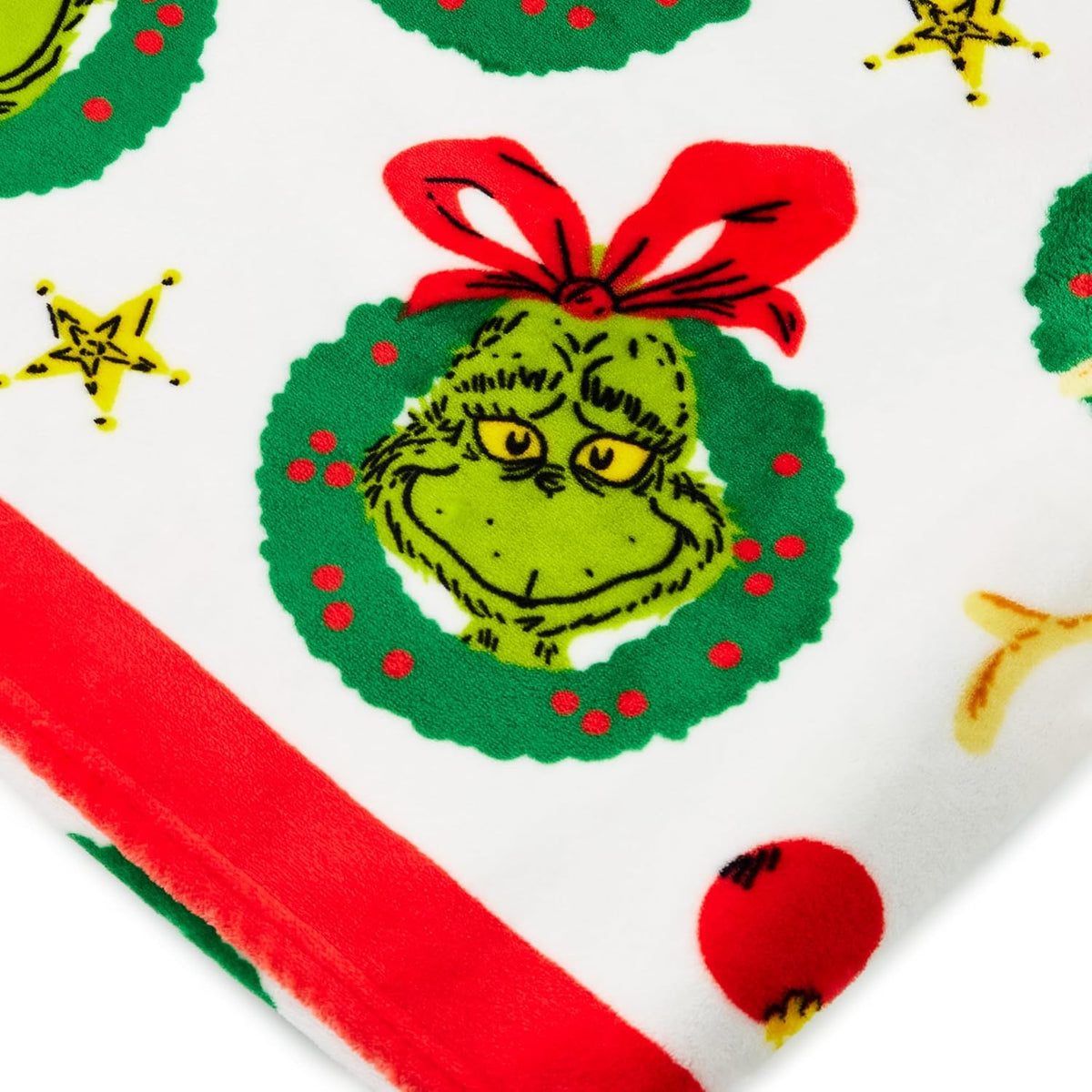 Hallmark Manta de Navidad Dr. Seuss Grinch (Cindy Lou Who, Max the...