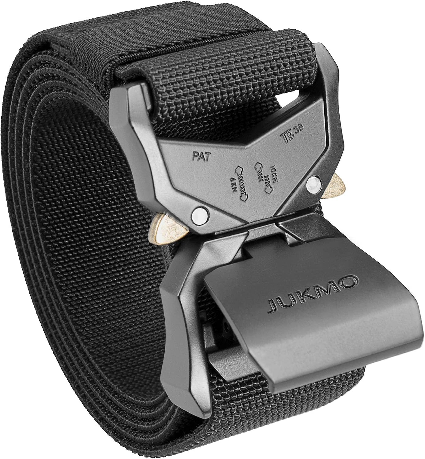JUKMO Cinturón táctico, aparejador militar de senderismo de 1.5 pul...