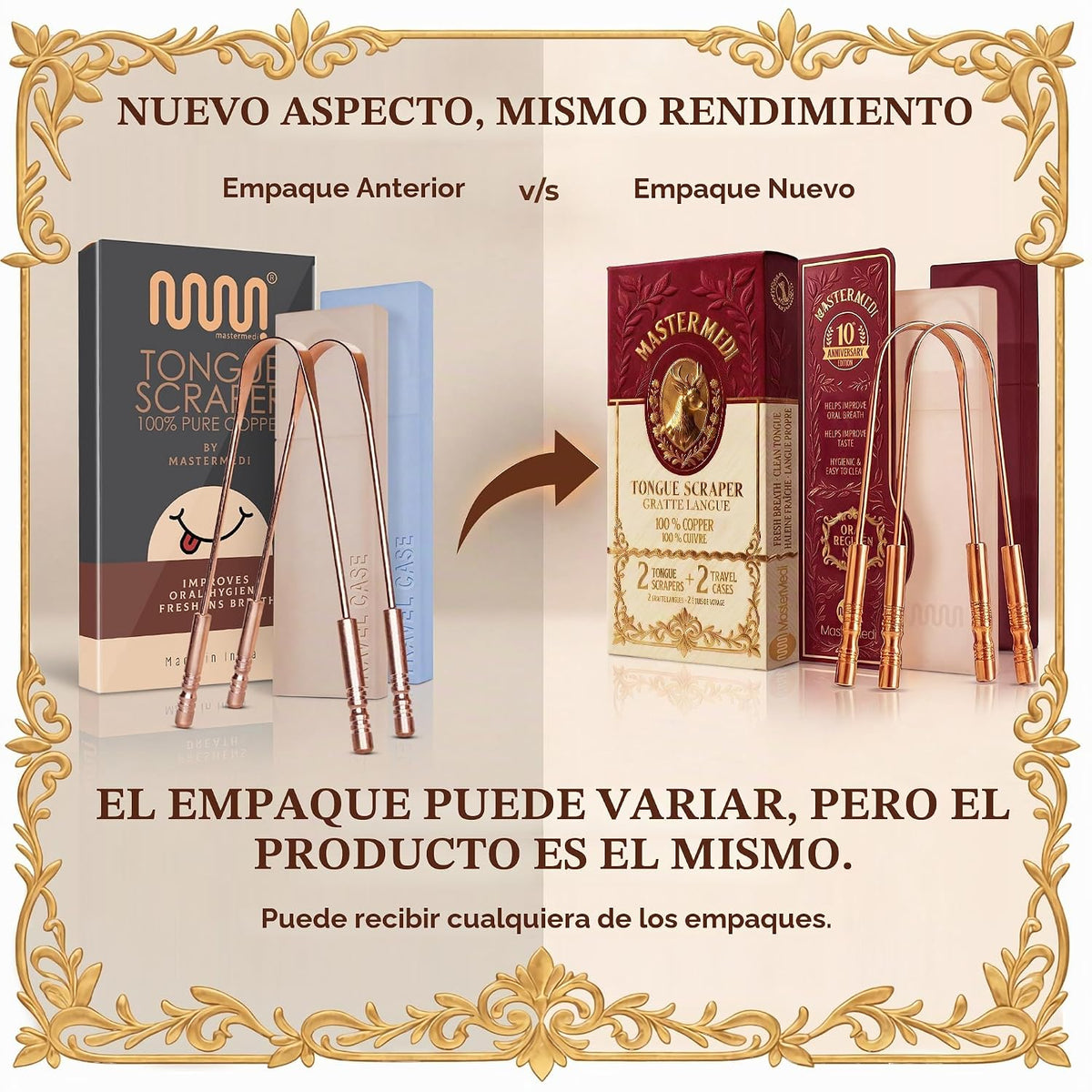 MasterMedi Raspador de lengua con estuche, raspador de lengua fácil...