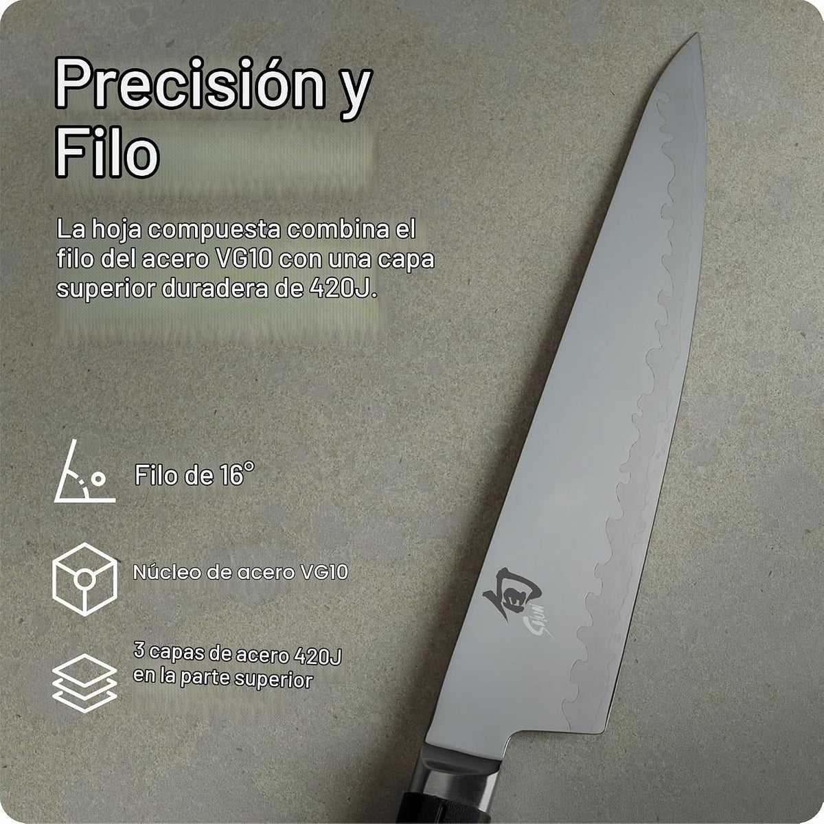 Shun Sora - Cuchillo para pelar, Chef, 8 pulgadas, Negro | Cuchillo...
