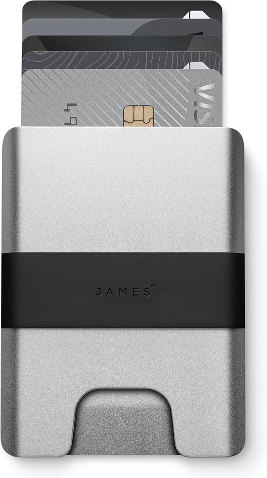 JAMES° La cartera de aluminio mecanizado CNC minimalista para hombr...