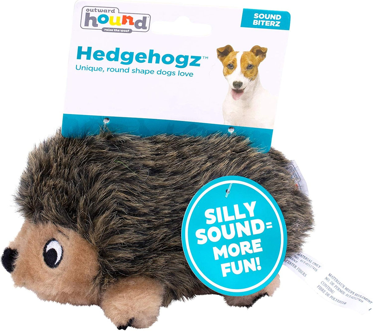 Outward Hound - Juguete de peluche Hedgehogz para perro, tamaño S |...