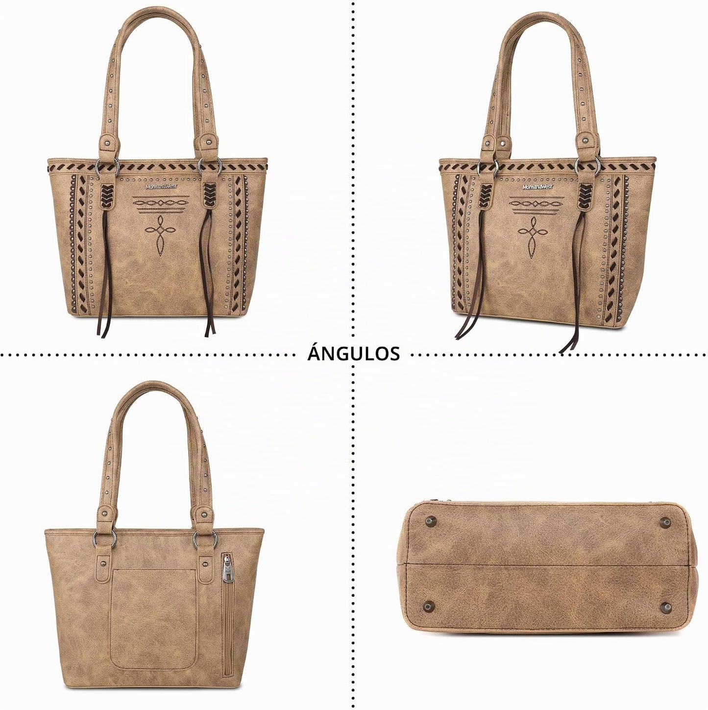Montana West - Bolso tote de colección espiritual estilo western pa...
