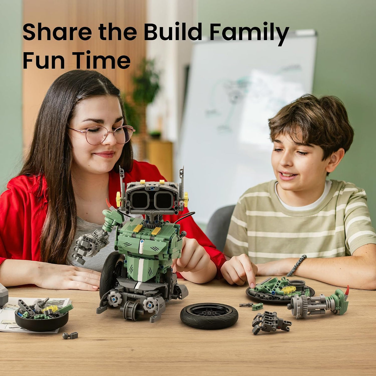 Sillbird Kit de construcción de automóviles robot con control remot...