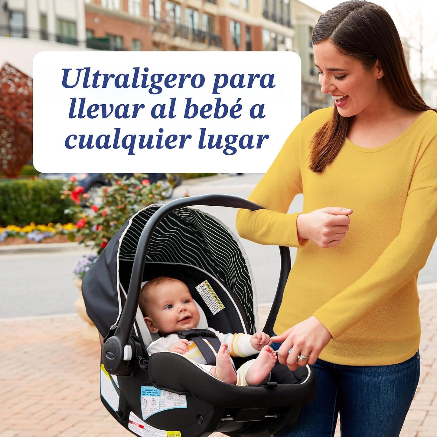 Graco SnugRide Lite LX - Asiento de automóvil para bebé, asiento tr...