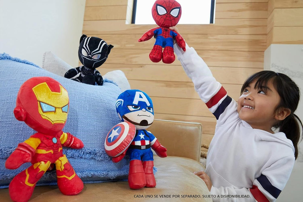 Figura de personaje de peluche de Marvel, muñeca suave Ironman Supe...