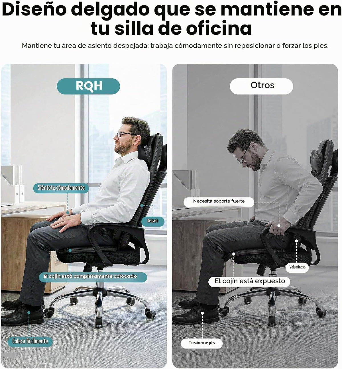 Shiatsu Masajeador de cuello y espalda para silla con calor, 2 cabe...