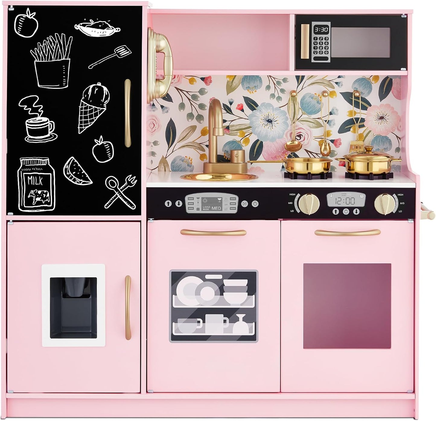 Best Choice Products - Juego de cocina de madera para niños, juego...
