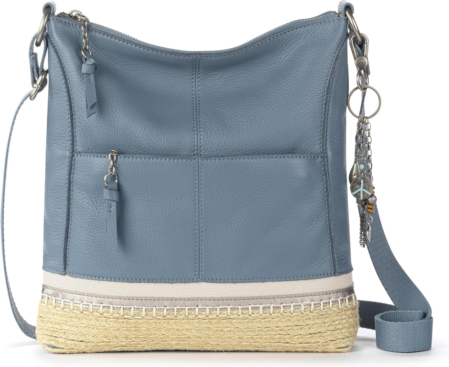 The Sak Lucia - Bolso bandolera de piel convertible con correa ajus...