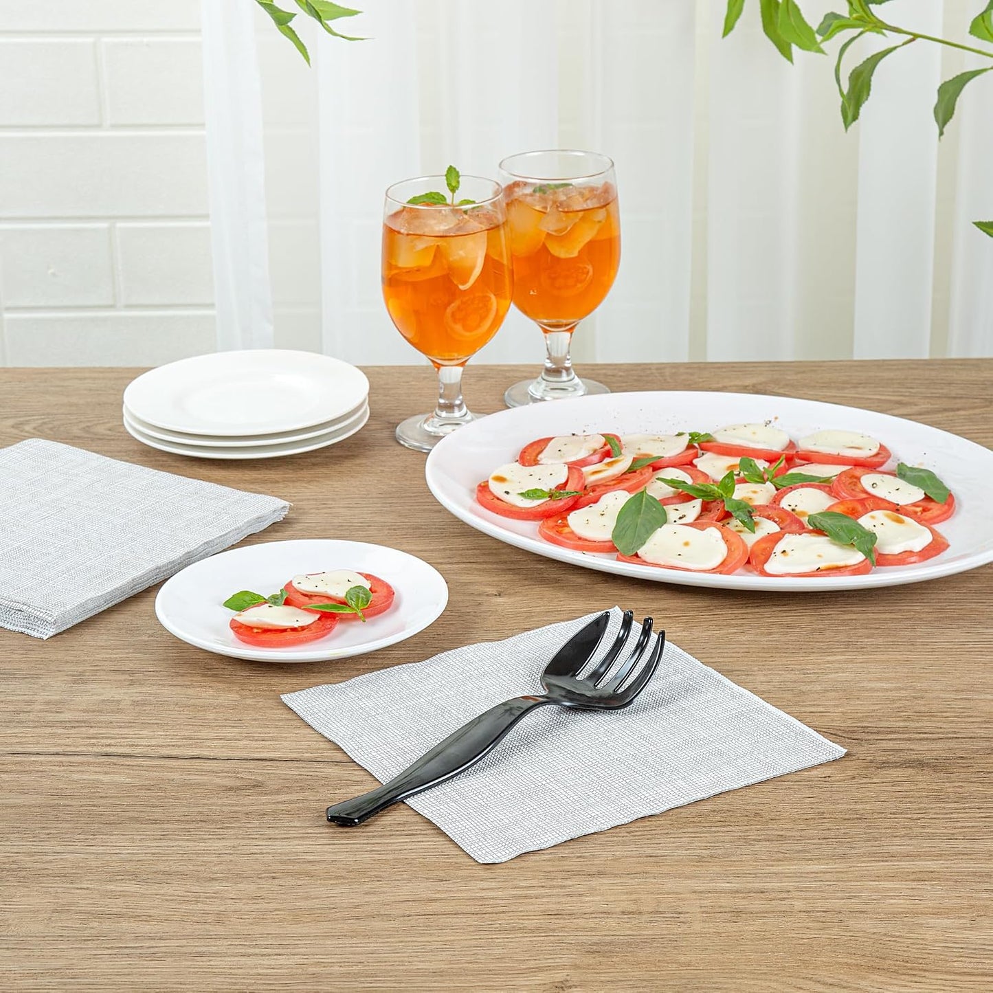 Restaurantware -Cater Tek - Tenedores grandes de 8.5 pulgadas, 100...