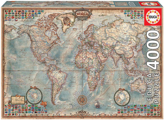 Rompecabezas de 4.000 piezas - El mapa del mundo