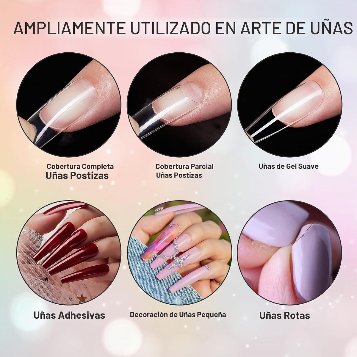 Makartt Pegamento de uñas súper fuerte para uñas acrílicas a presió...