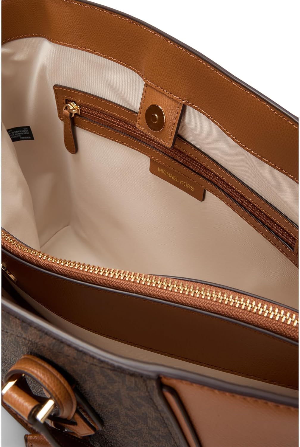 Michael Kors Taryn - Bolso grande multifuncional con cremallera sup...