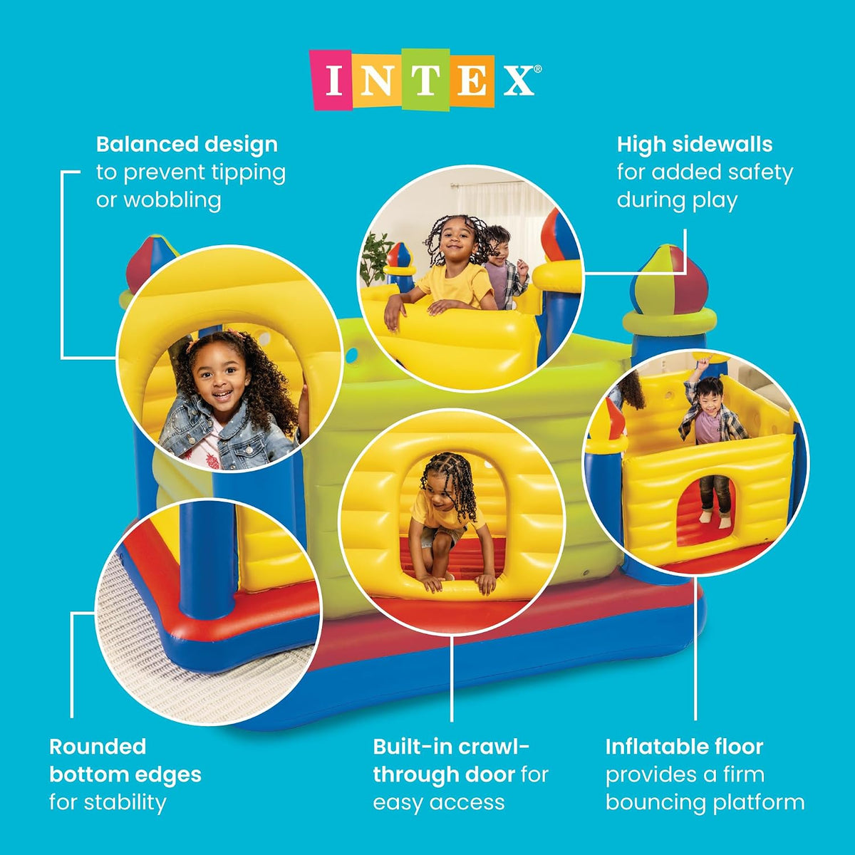 Castillo inflable saltarín Intex Jump o Lene para edades de 3-6 año...