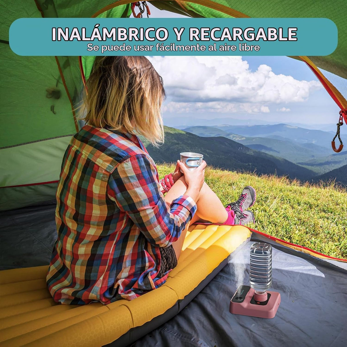 HOMDIS Humidificador de viaje, pequeño humidificador portátil para...