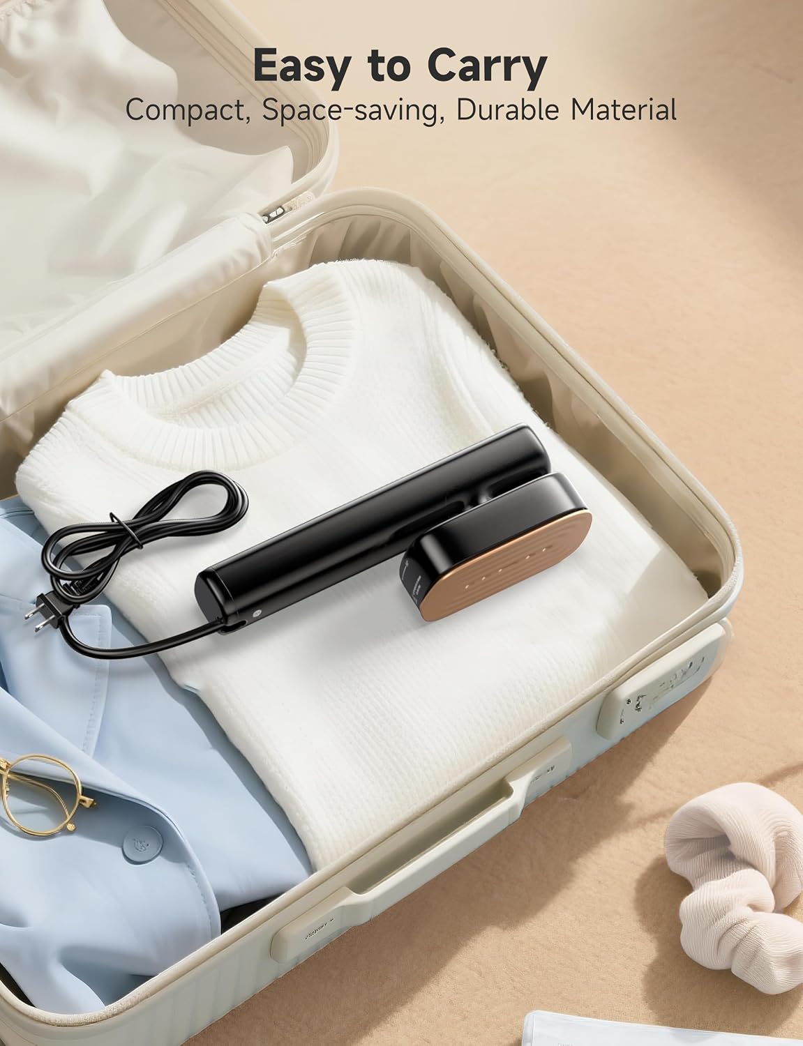 Sundu Vaporizador y plancha 2 en 1 para ropa, vaporizador de viaje...