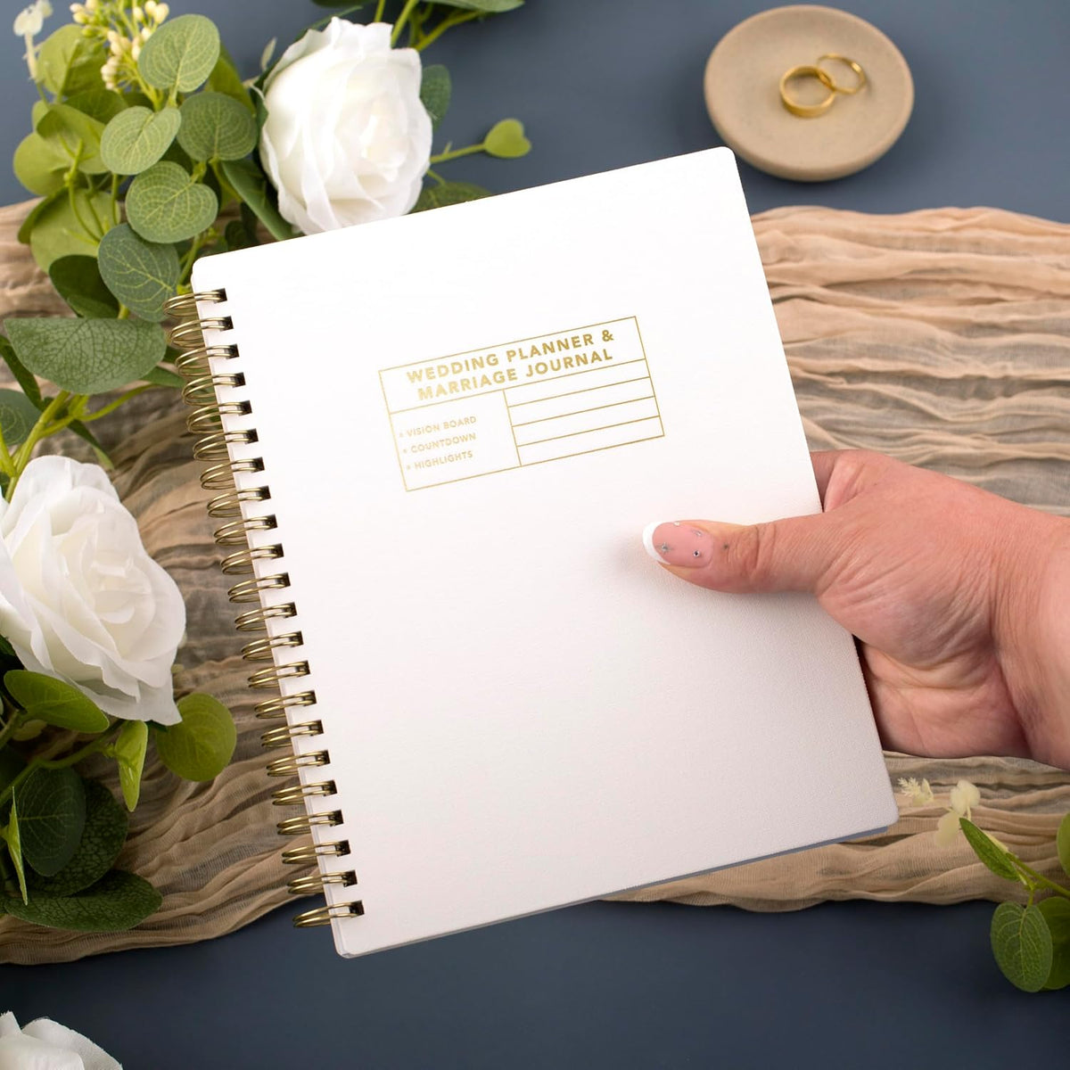 Mead Moments - Agenda de boda y diario de matrimonio, 6 x 8 pulgada...
