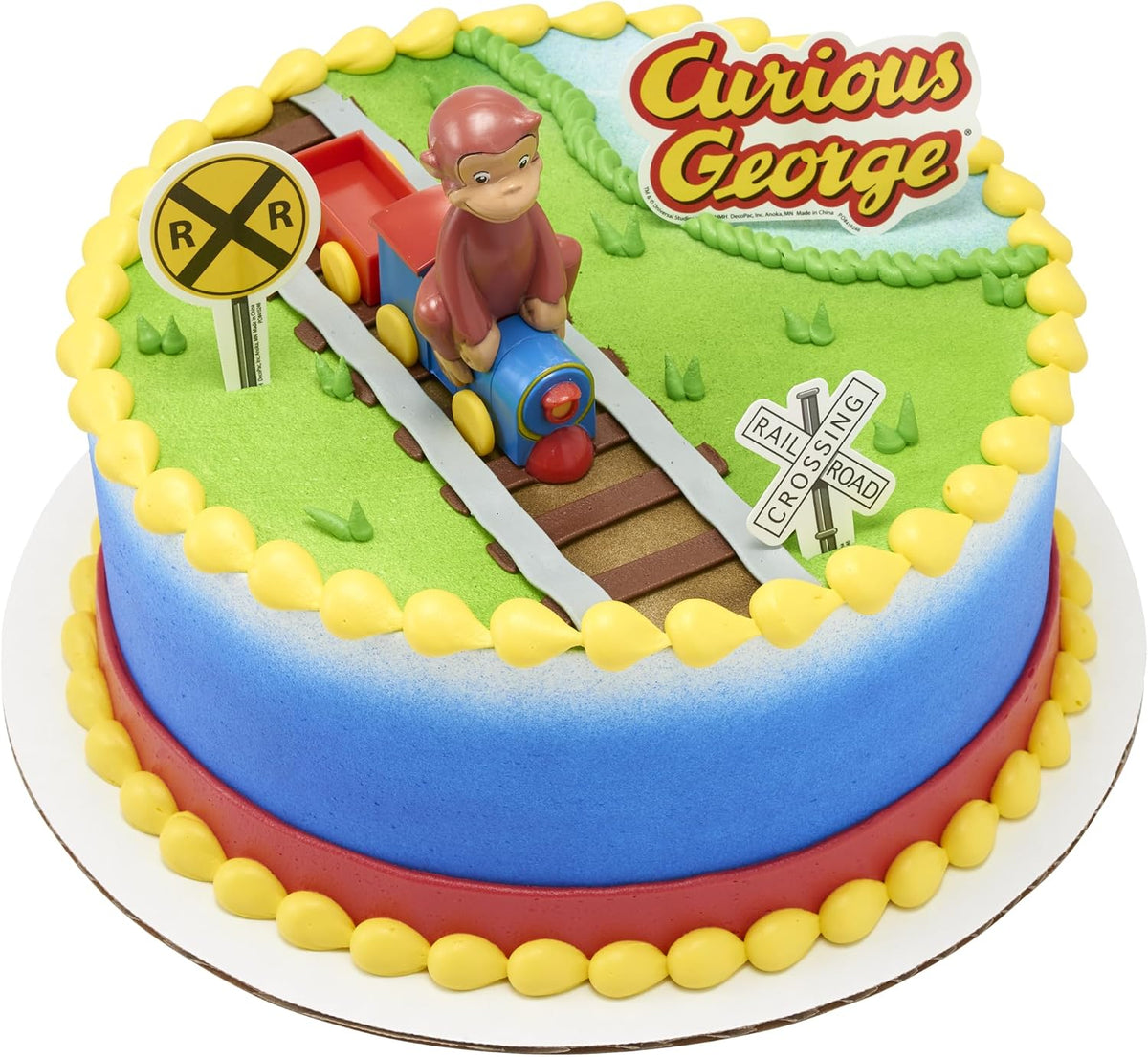 Curious George Train - Decoración para tartas | Juego de decoración...