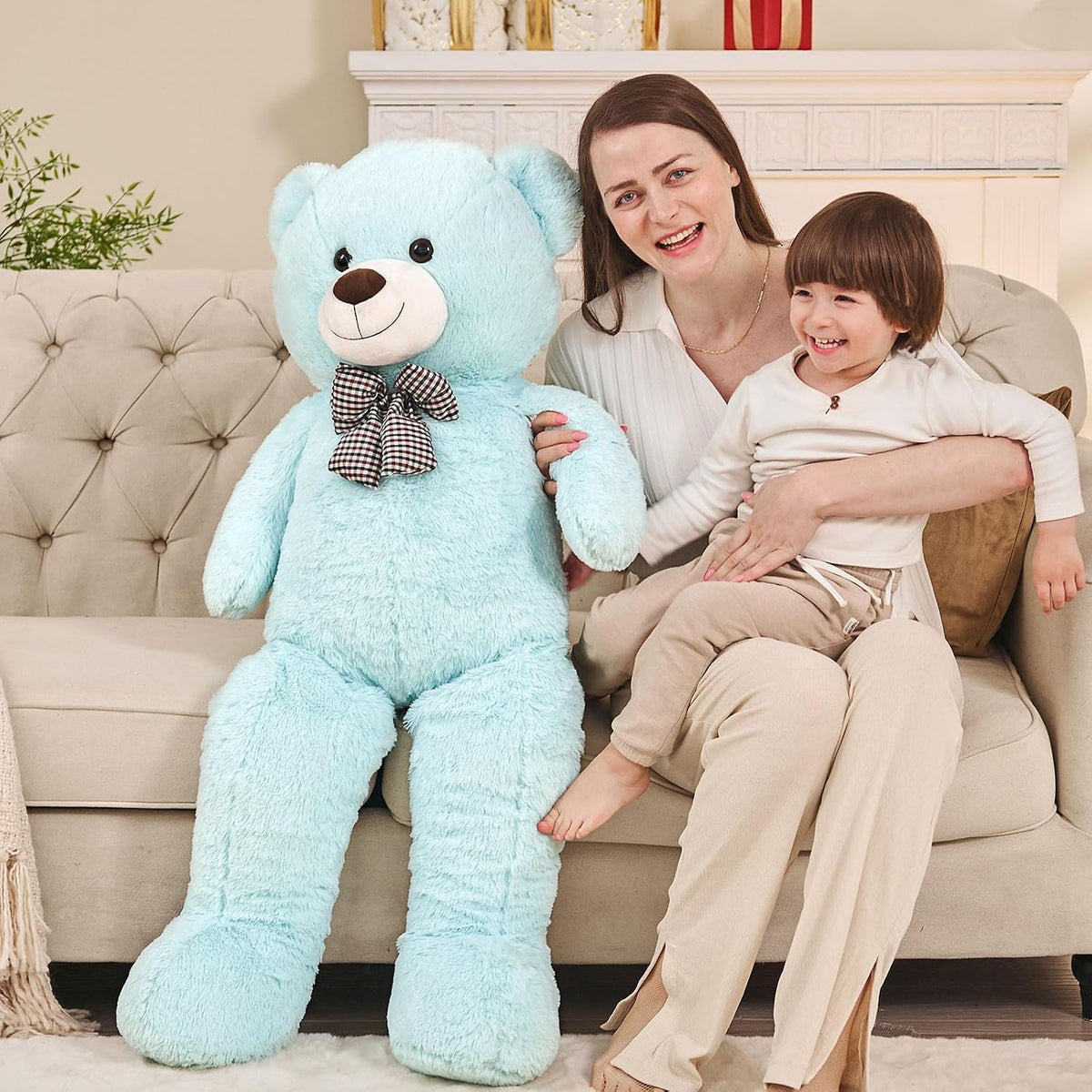 MaoGoLan Oso de peluche gigante de 4 pies, adorable y tierno animal...