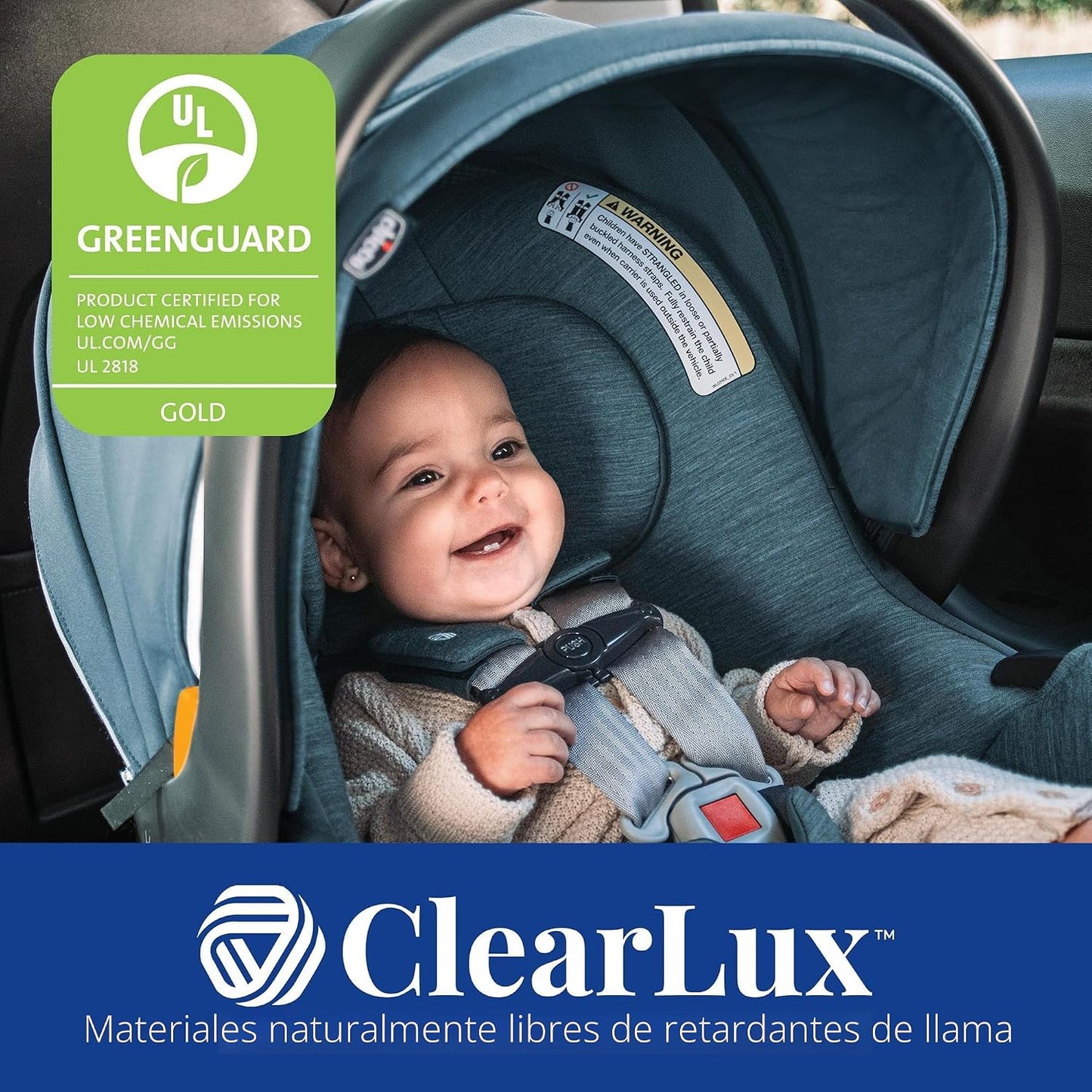 Chicco KeyFit Max Zip ClearLux Asiento de Auto para Bebés y Base, A...