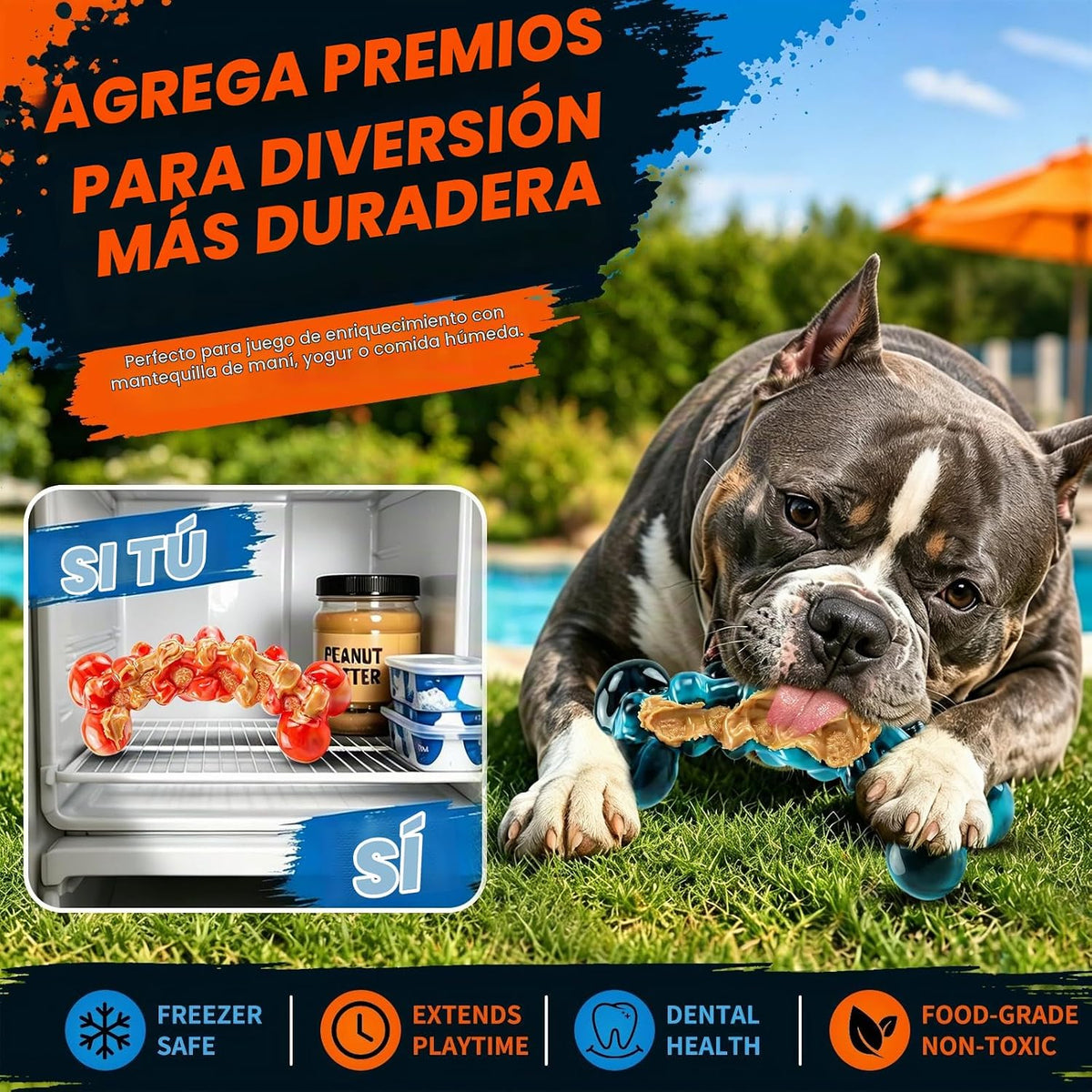 WOWBALA Juguetes para perros para masticadores agresivos, juguete |...