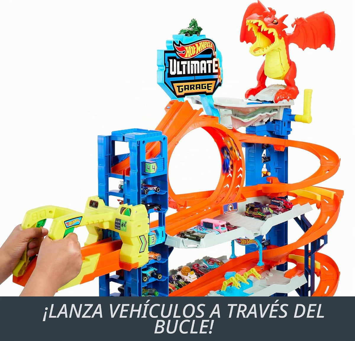 Hot Wheels - Juego de pista de garaje de ciudad Ultimate Garage, co...
