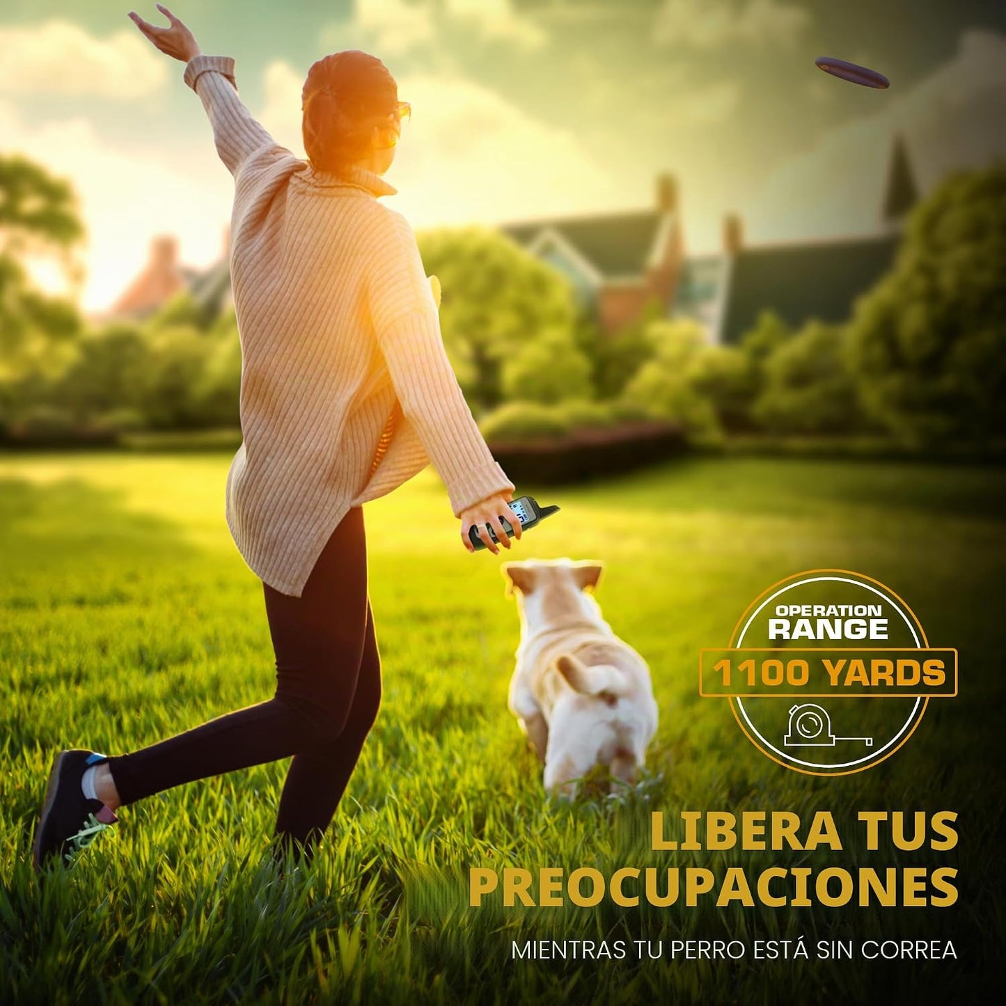INVIROX - Collar de entrenamiento para perros con control remoto, c...