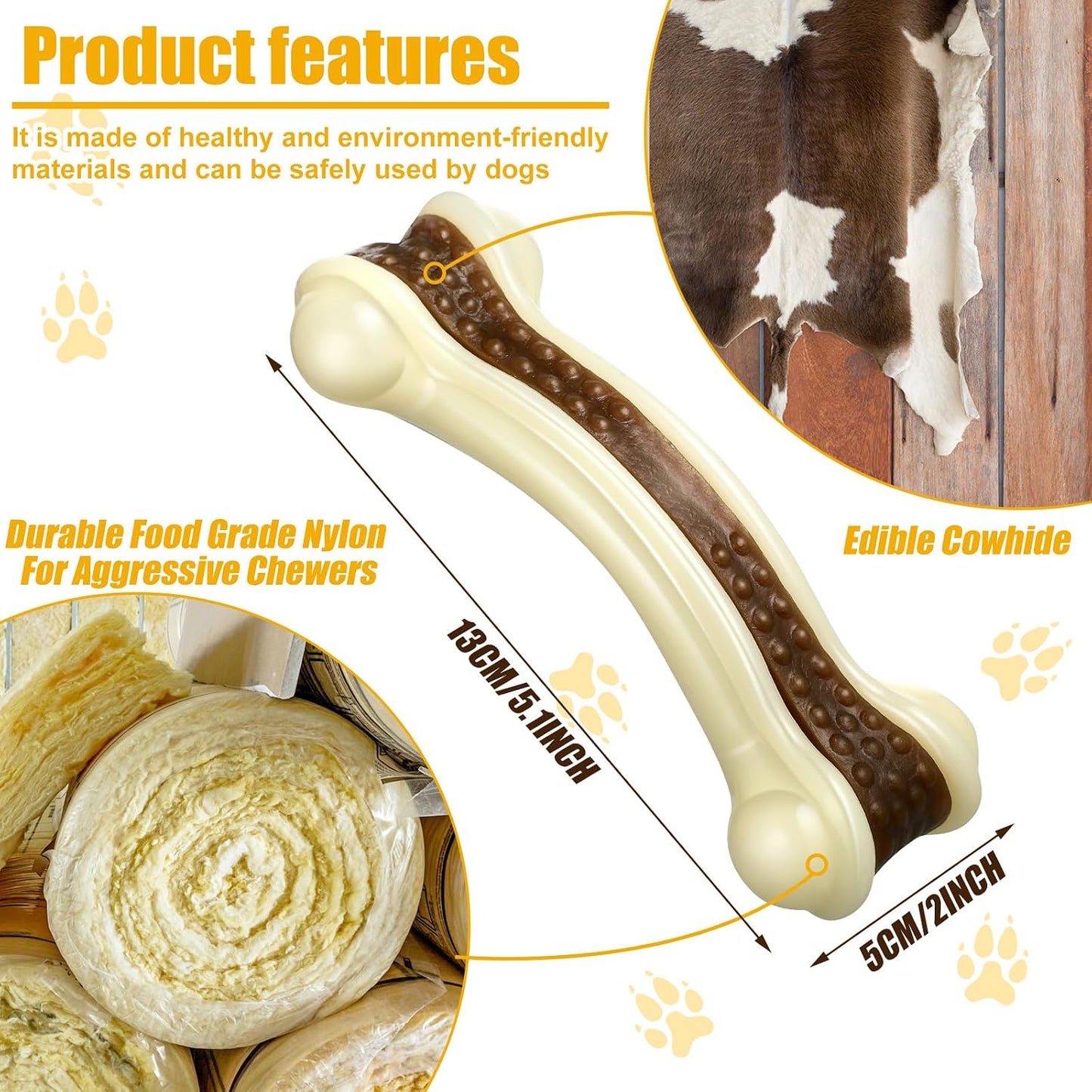 Sosation 10 juguetes masticables para perros para masticadores agre...