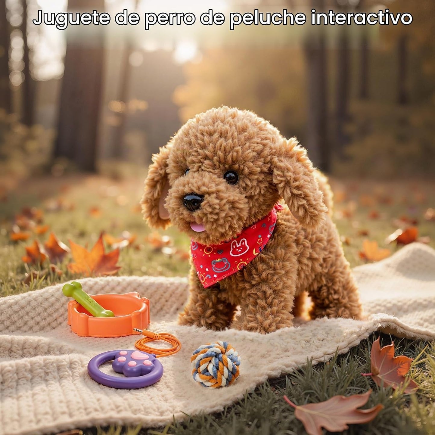 TUMAMA Perro de juguete que camina y ladra para niños 18M+ | Juguet...