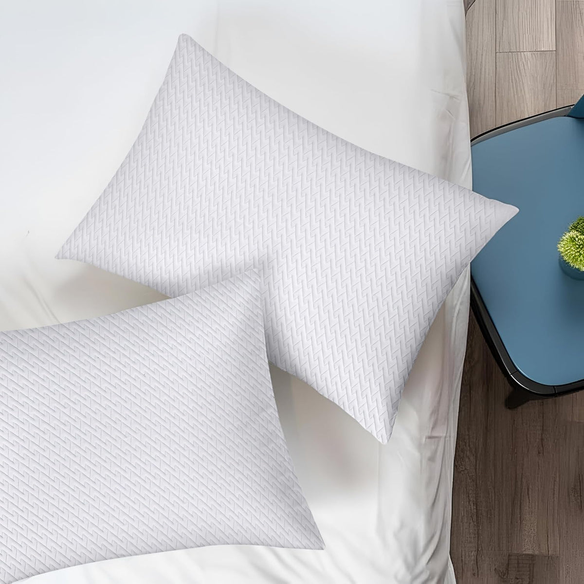 Utopia Bedding Almohadas de espuma viscoelástica trituradas, almoha...