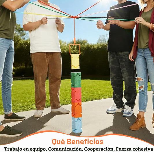 Juego de 5 bloques de construcción de trabajo en equipo, juegos de...