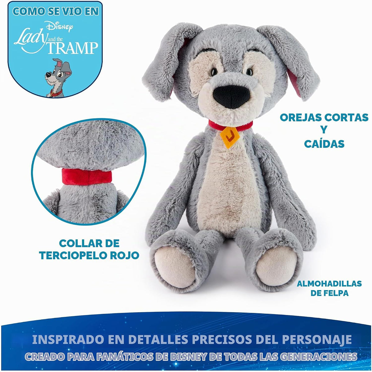 GUND Disney - Palillo de dientes oficial de Tramp, Lady and The Tam...