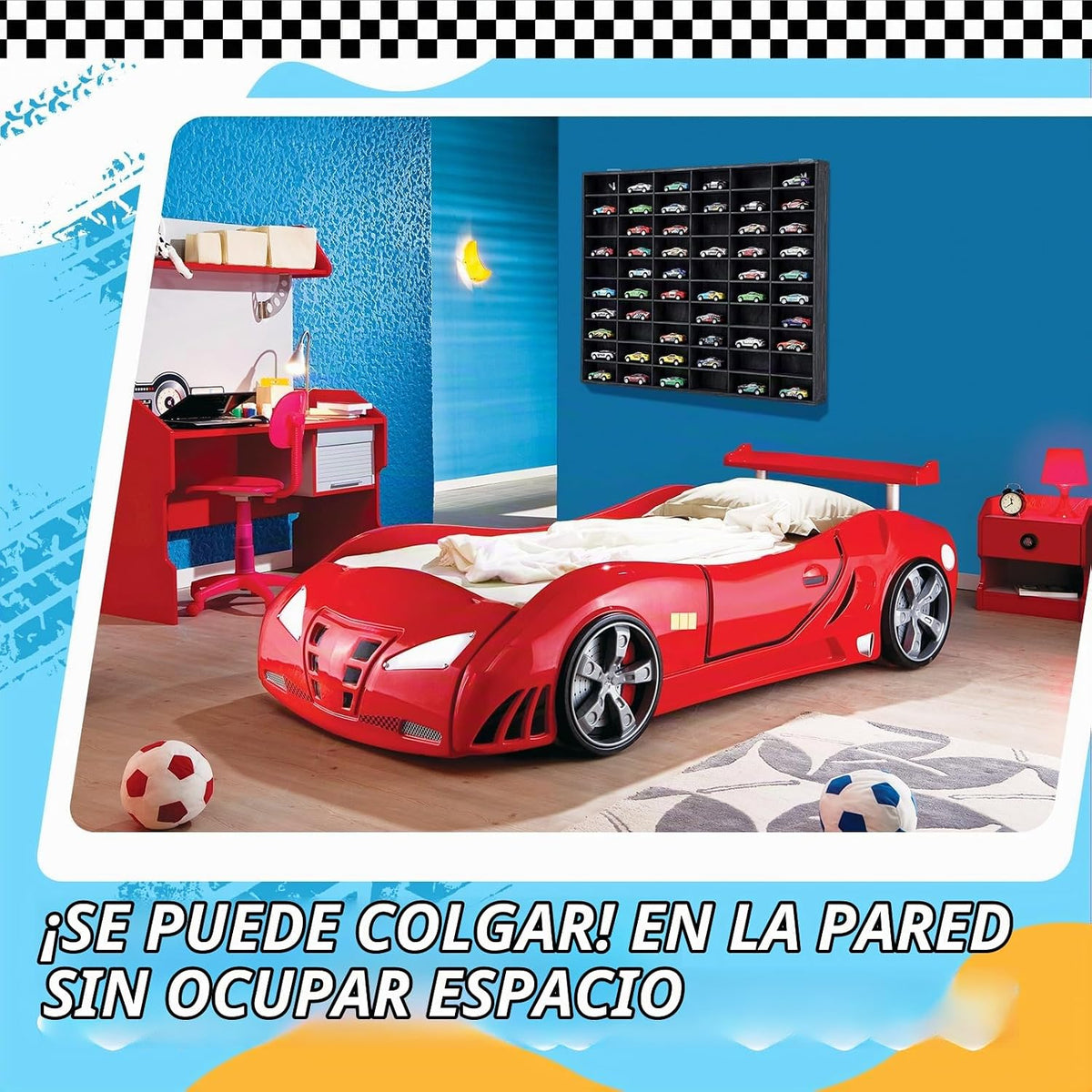 Seenelling Vitrina de madera para ruedas fundidas a presión en cali...