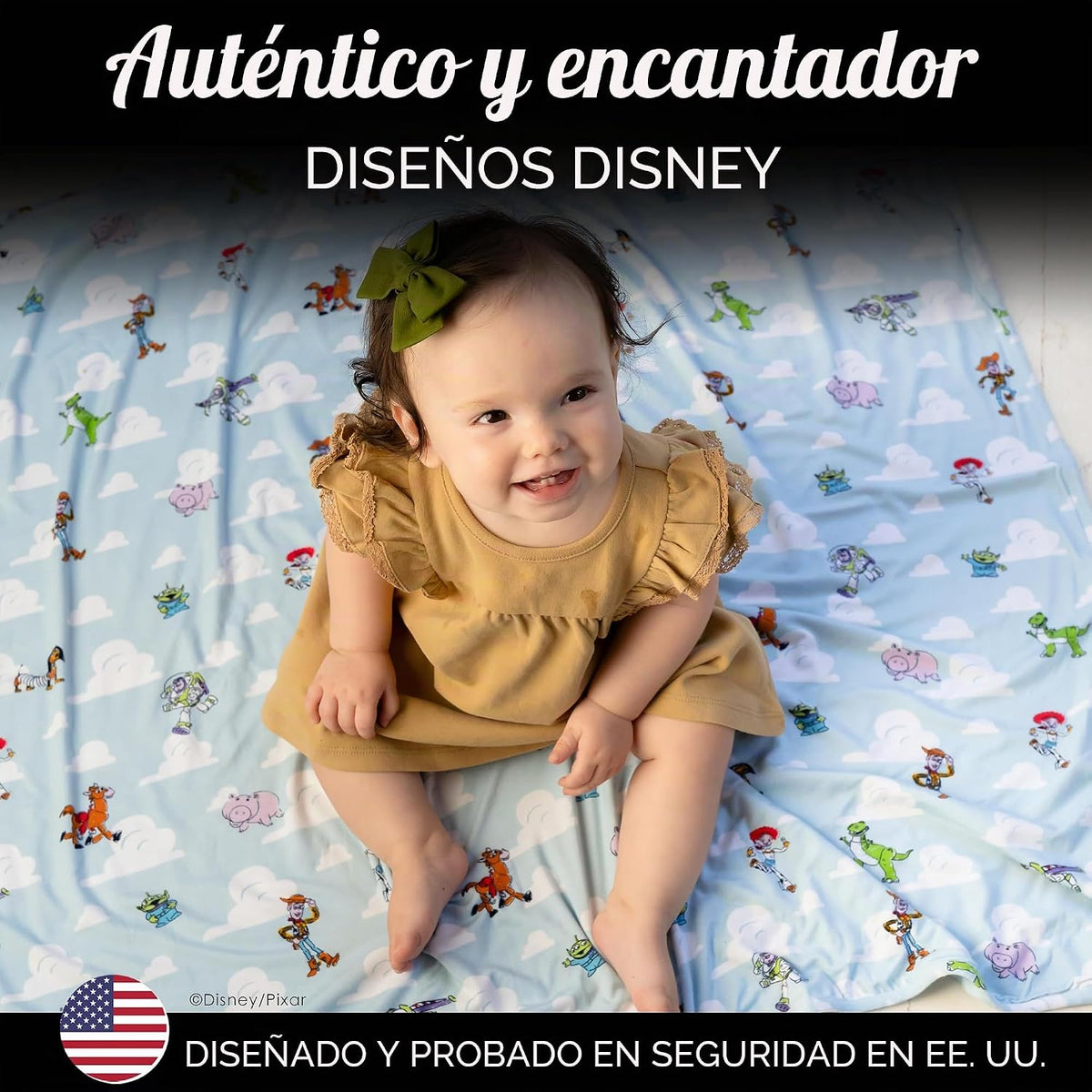 Milk Snob Disney Pixar Manta de Arrullo para Bebé Niño\/Niña, Suave...