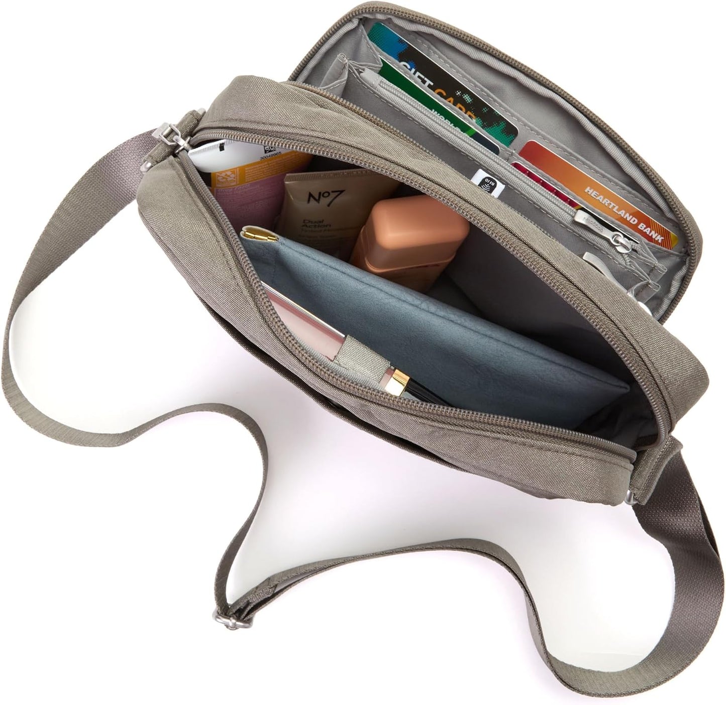 Moderno bolso cruzado para todo tiempo: bolso ligero de 10.2 x 7.4...