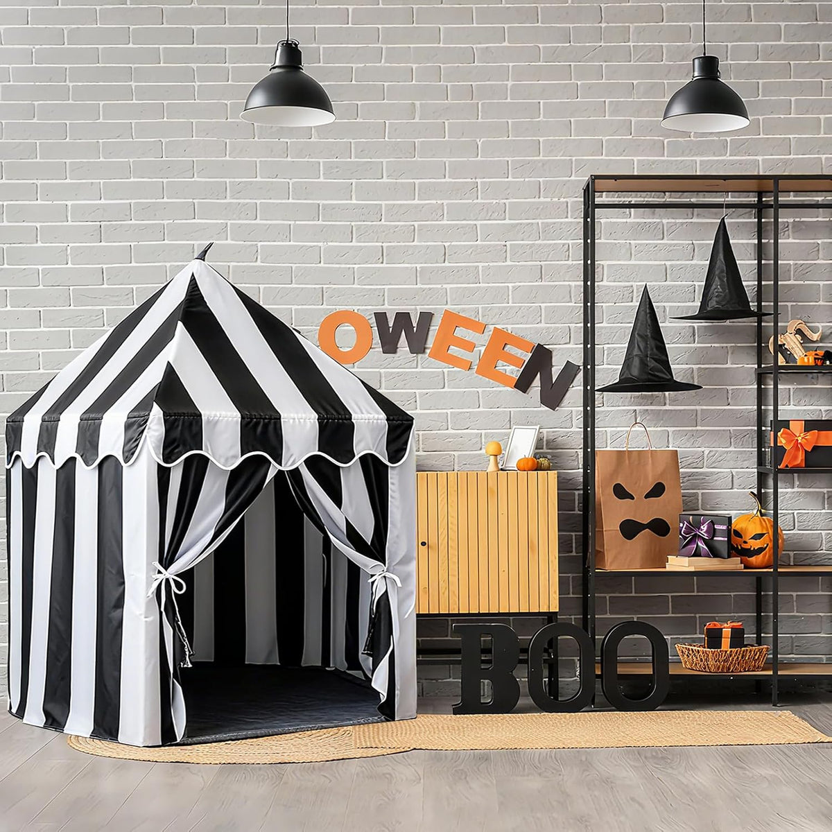 Vincreem Tienda de campaña grande para niños, 55 x 53 pulgadas, cas...