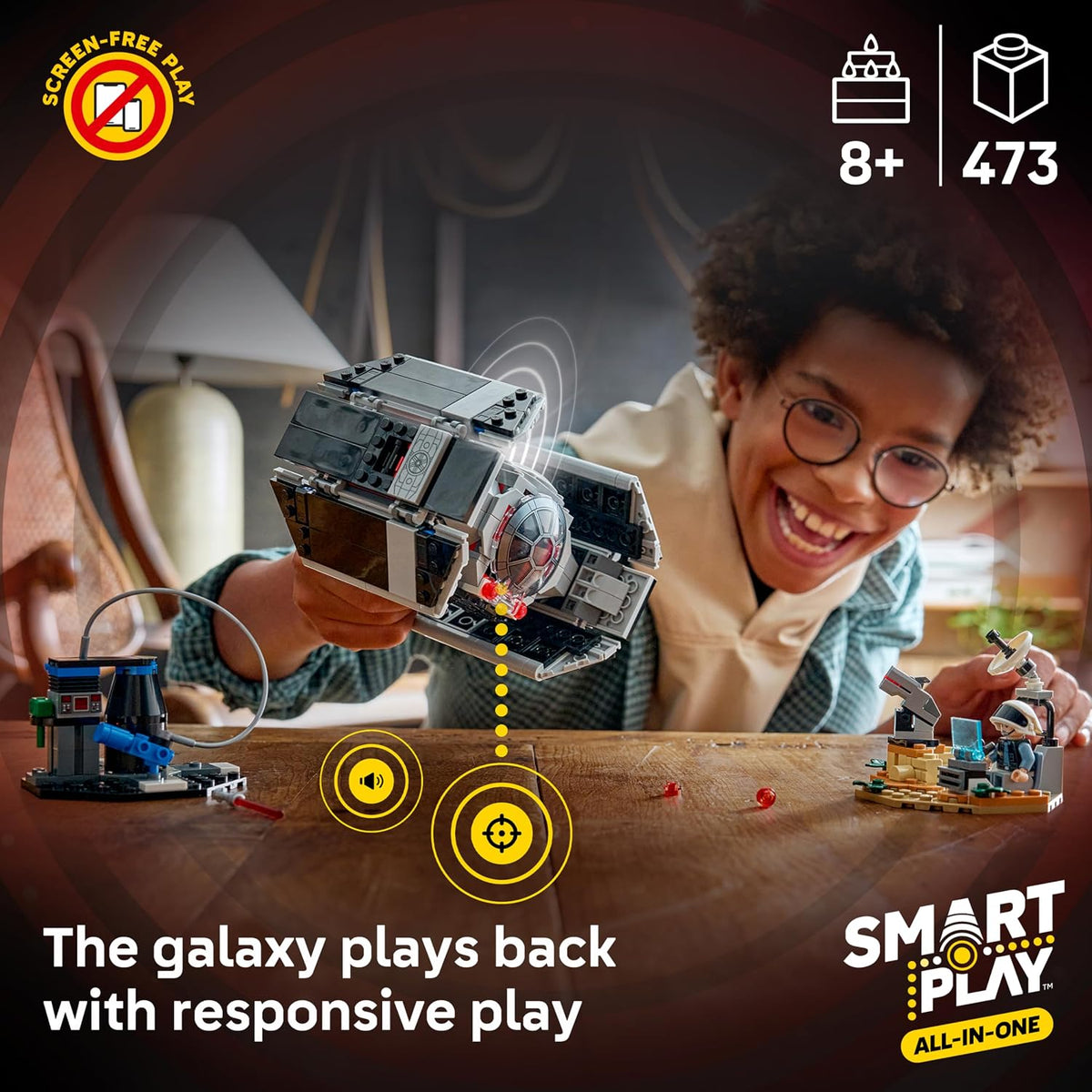 LEGO Star Wars SMART Play: Juego de construcción interactivo Tie Fi...