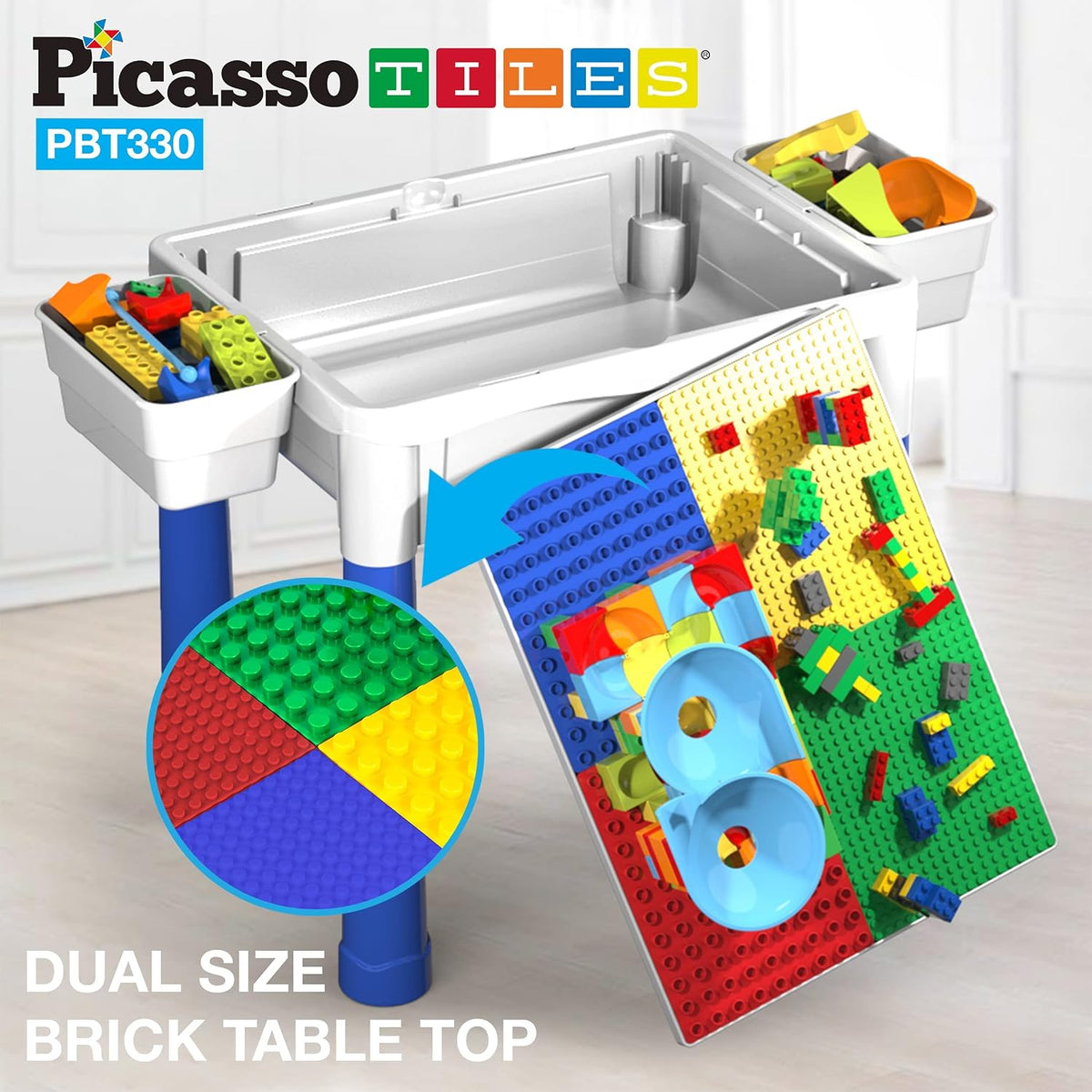 PicassoTiles Centro de Actividades para Niños Mesa de Juego y Escri...