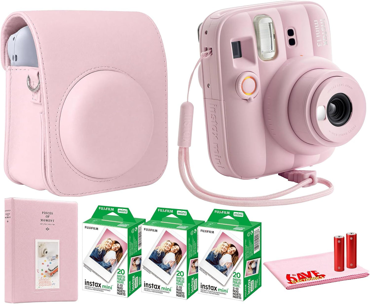 FUJIFILM INSTAX MINI 13 Cámara de película instantánea (rosa carame...