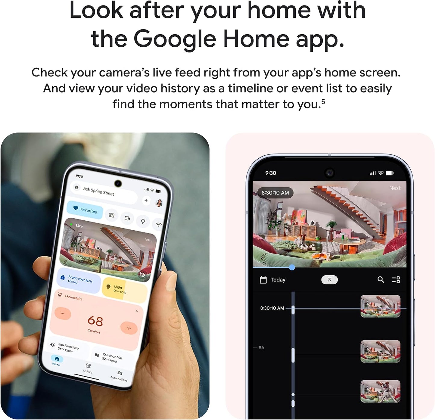 Google Nest Cam Indoor (con cable, 3ª generación) - Cámara de segur...