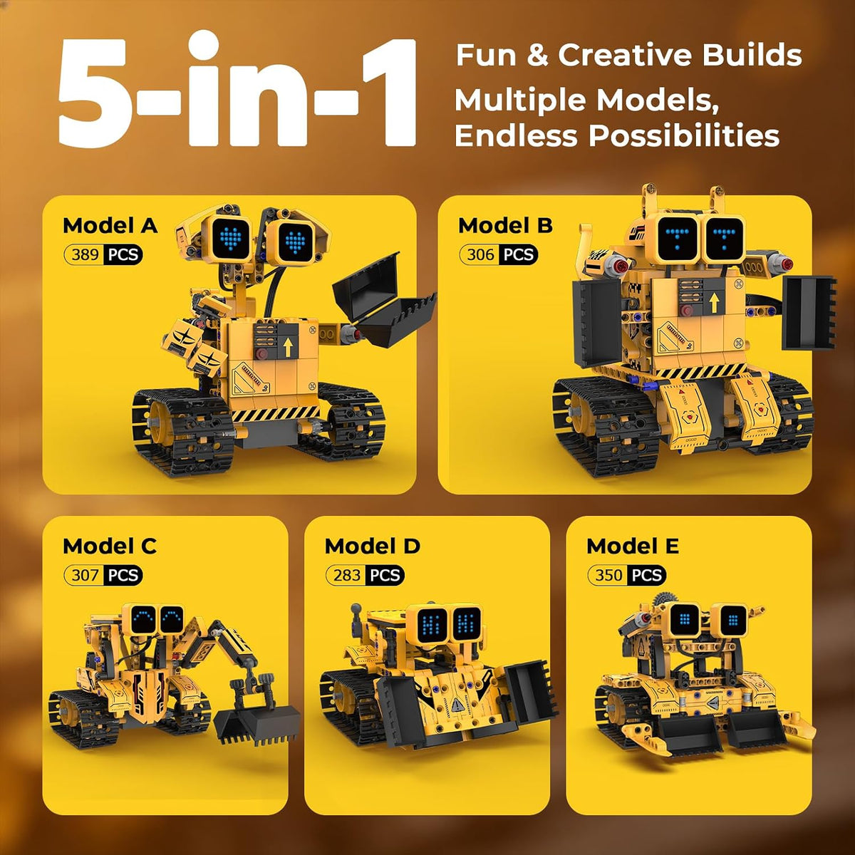 llihhua Kit de construcción de robot de control remoto, regalo STEM...