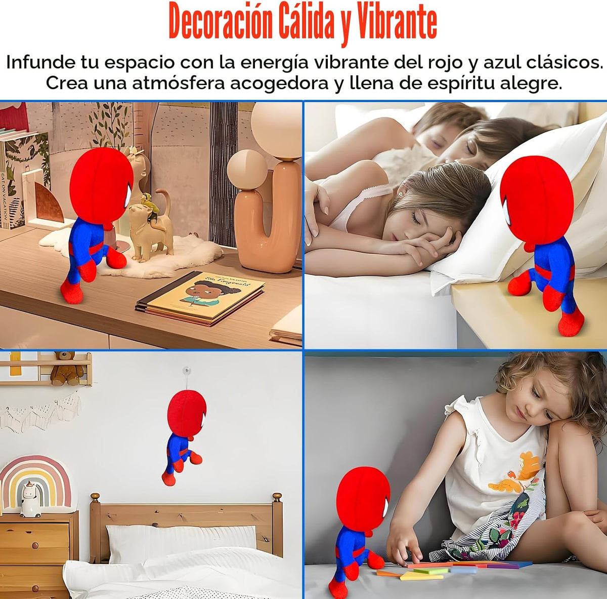 lasama Juguete de peluche de superhéroe, peluche de héroe, muñeca c...