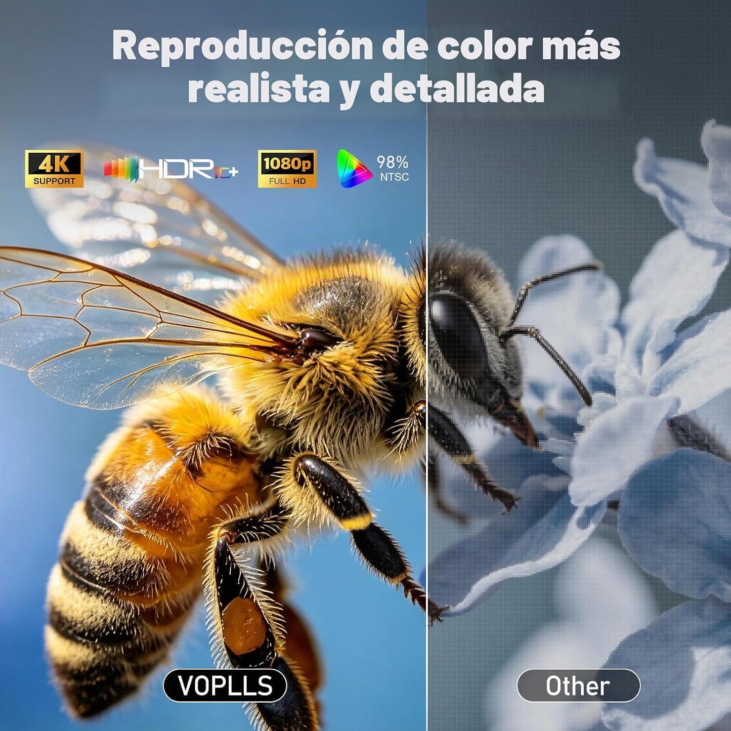 [4600 ANSI y aplicación con licencia oficial] Proyector 4K con WiFi...
