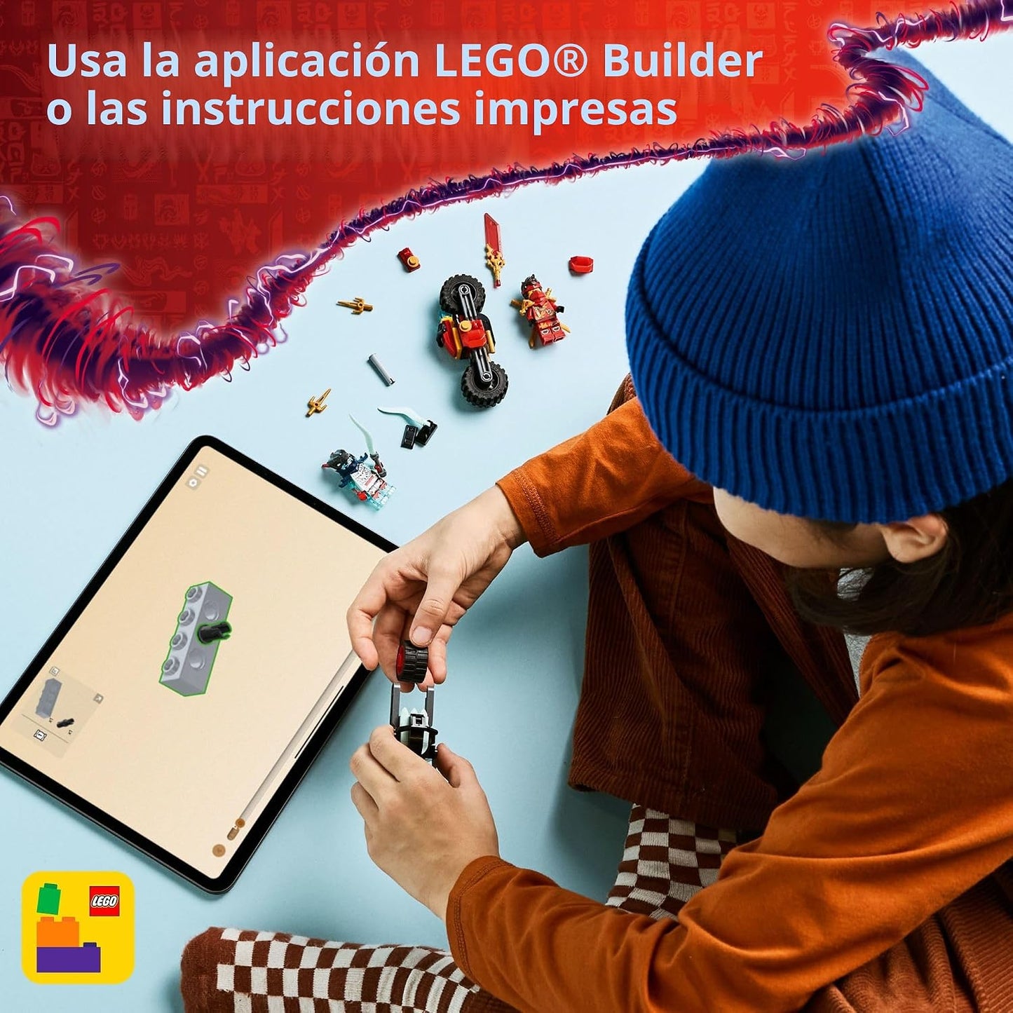 LEGO NINJAGO Motocicleta de Carreras de Velocidad de Kai - Juguete...