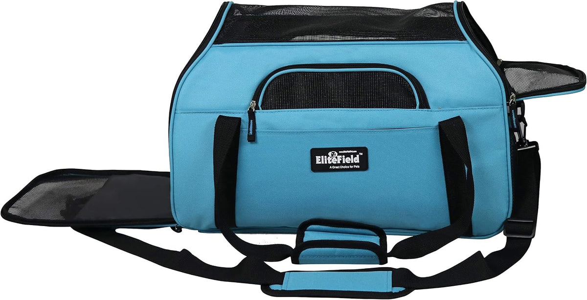 EliteField Transportador de mascotas de lados suaves para gatos y p...